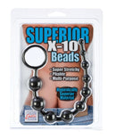 California Exotic Novelties Superior X-10 Beads Black at $12.99