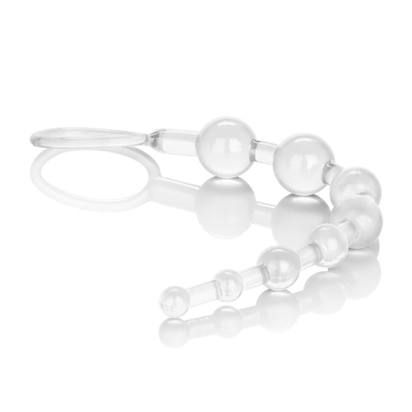 California Exotic Novelties Shane's World Anal 101 Intro Beads Clear Anal Beads at $7.99