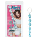 Swirl Pleasure Beads in Teal Packaging and Product Displayed