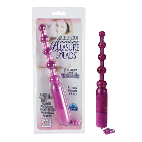 California Exotic Novelties Waterproof Vibrating Pleasure Beads Purple at $11.99