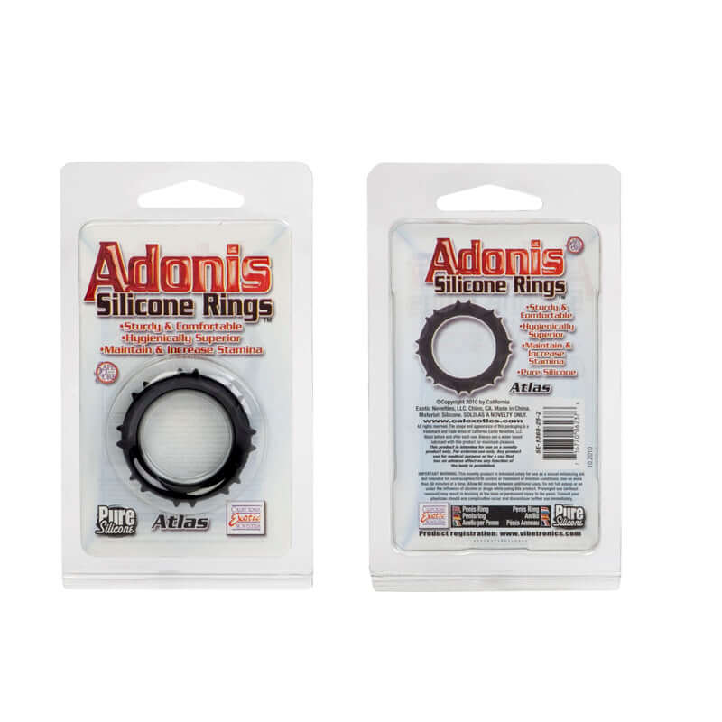 California Exotic Novelties Adonis Silicone Ring Atlas Black at $4.99