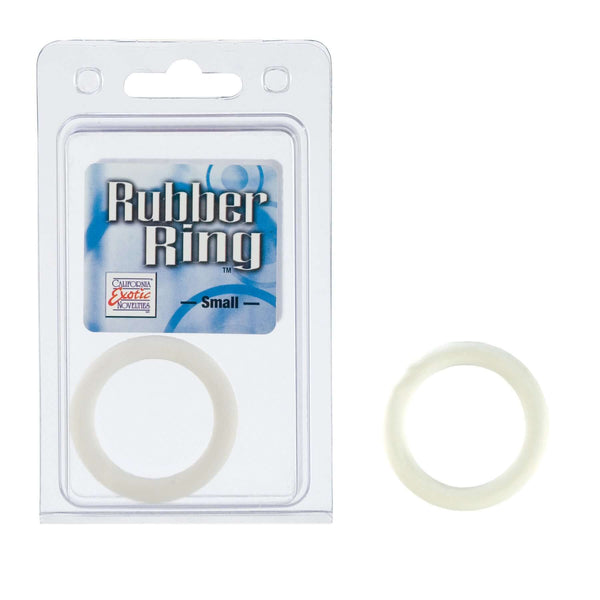 California Exotic Novelties Rubber Ring White Small at $3.99