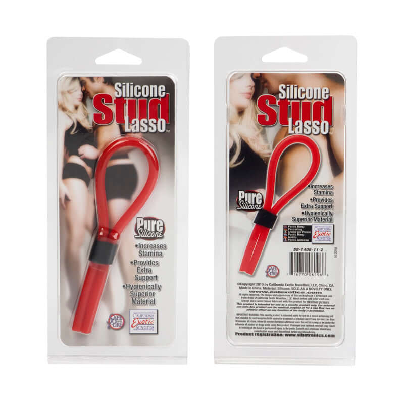California Exotic Novelties SILICONE STUD LASSO RED at $6.99