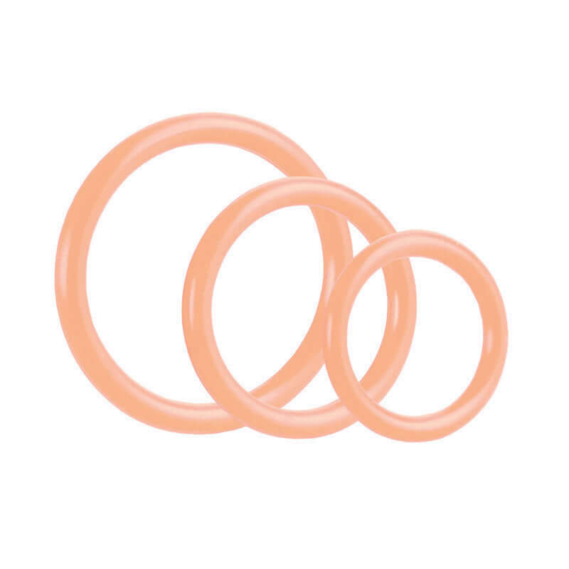 California Exotic Novelties Tri-Rings Natural Set 3 pc Cock Rings at $5.99