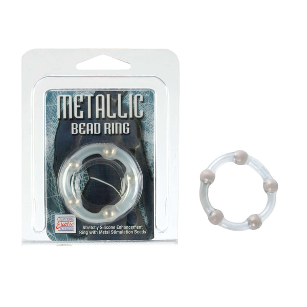 California Exotic Novelties Metallic Bead Ring at $7.99