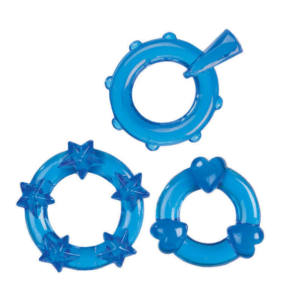California Exotic Novelties MAGIC C RINGS BLUE at $6.99