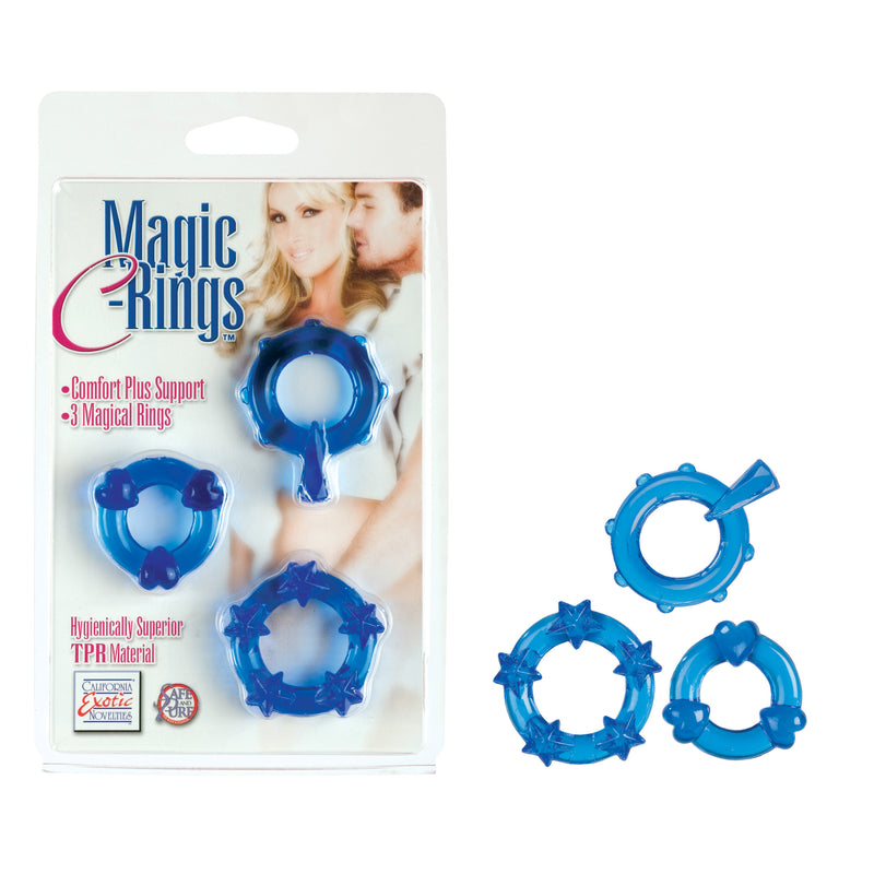 California Exotic Novelties MAGIC C RINGS BLUE at $6.99