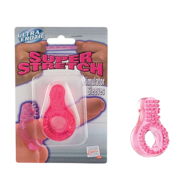 California Exotic Novelties Stim Sleeve Stretchy Ring Pink at $5.99