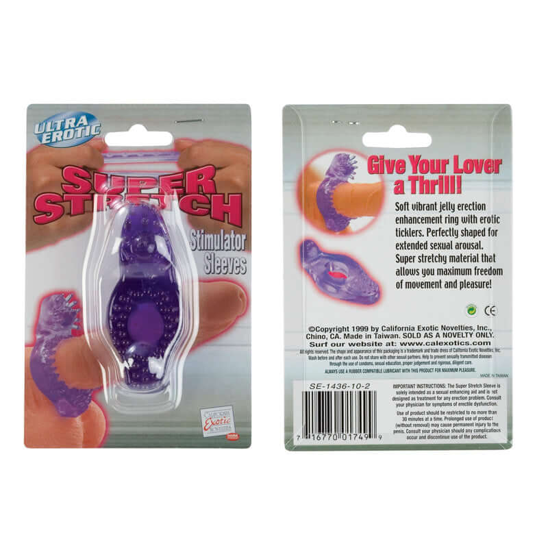 California Exotic Novelties STIM SLEEVE-NODULED PURPLE at $5.99