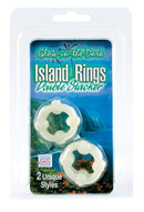 California Exotic Novelties ISLAND RINGS DOUBLE STACKERS- GLOW at $4.99