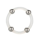 California Exotic Novelties Steel Beaded Silicone Ring Large from California Exotic Novelties at $5.99