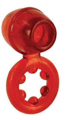 California Exotic Novelties Dual Support Magnum Ring Red Enhancer Ring at $6.99