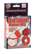 California Exotic Novelties Dual Support Magnum Ring Red Enhancer Ring at $6.99