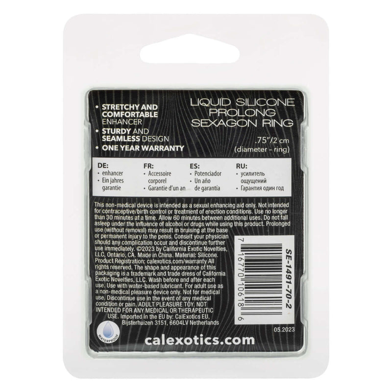ALPHA LIQUID SILICONE PROLONG SEXAGON RING-2