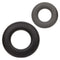Alpha Liquid Silicone Prolong Set of 2 Rings by California Exotic Novelties - Black and Grey Rings for Enhanced Intimate Experiences