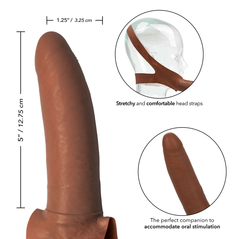 California Exotic Novelties Original Accommodator Latex Dong Brown at $21.99