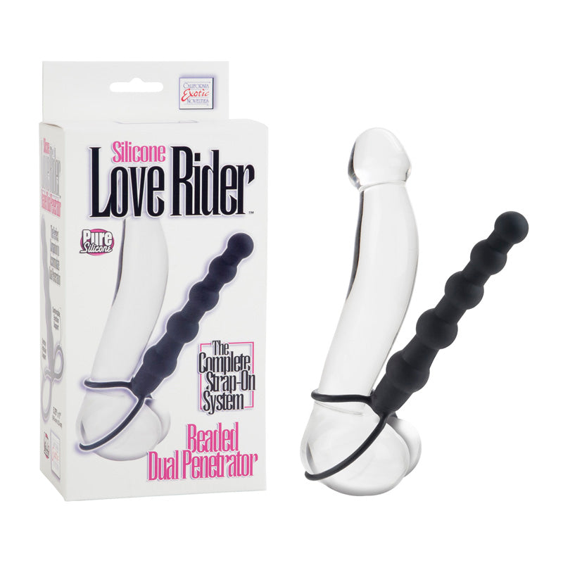 California Exotic Novelties Love Rider The Complete Strap On System Black at $19.99