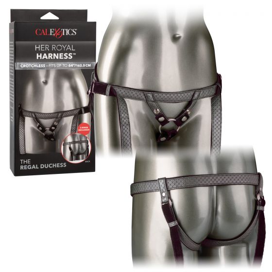 California Exotic Novelties Her Royal Harness The Regal Duchess Pewter at $36.99
