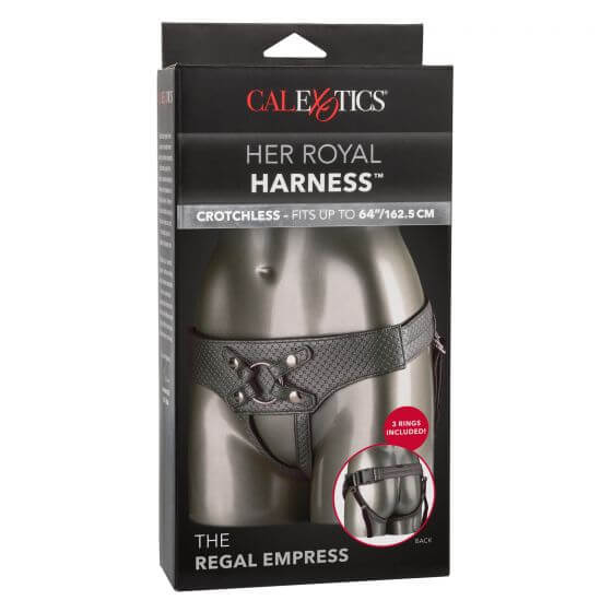 California Exotic Novelties Her Royal Harness The Regal Empress Pewter at $48.99