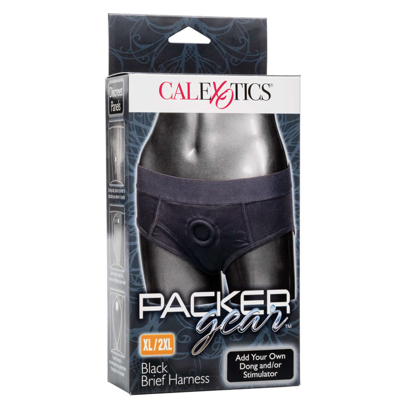 PACKER GEAR BLACK BRIEF HARNESS XL/2XL-5