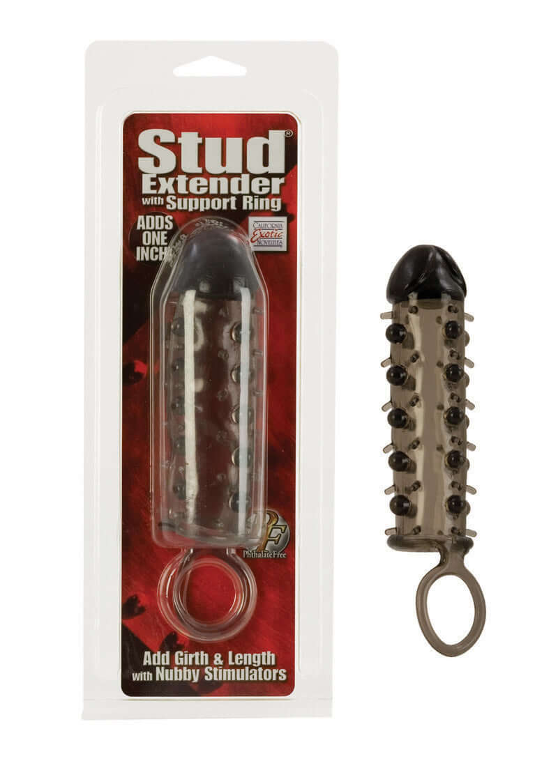 California Exotic Novelties Stud Extender With Support Ring Smoke at $9.99