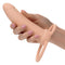 Performance Maxx Rechargeable Thick Dual Penetrator Ivory in hand showing detail and size.