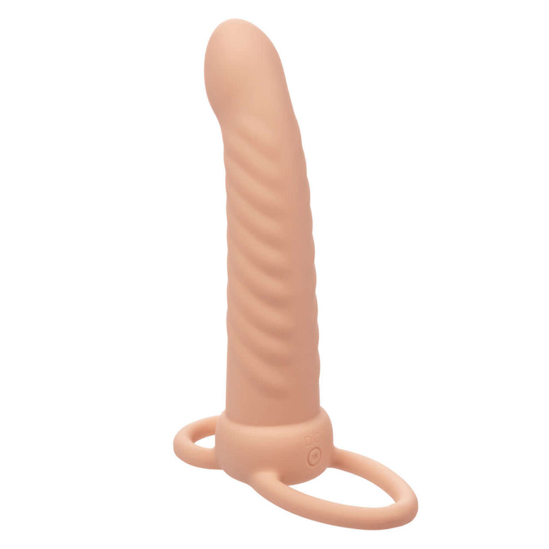 PERFORMANCE MAXX RIBBED DUAL PENETRATOR IVORY-4