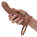 PERFORMANCE MAXX RIBBED DUAL PENETRATOR BROWN-2