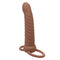 PERFORMANCE MAXX RIBBED DUAL PENETRATOR BROWN-3