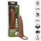 PERFORMANCE MAXX RIBBED DUAL PENETRATOR BROWN-5