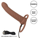 PERFORMANCE MAXX RIBBED DUAL PENETRATOR BROWN-6