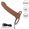 PERFORMANCE MAXX RIBBED DUAL PENETRATOR BROWN-6
