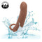 PERFORMANCE MAXX RIBBED DUAL PENETRATOR BROWN-7