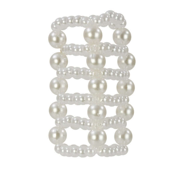 California Exotic Novelties BASIC ESSENTIALS PEARL STROKER BEADS LARGE at $4.99