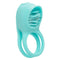 California Exotic Novelties Silicone Rechargeable French Kiss Enhancer Blue Vibrating Cock Ring at $34.99