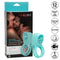 California Exotic Novelties Silicone Rechargeable French Kiss Enhancer Blue Vibrating Cock Ring at $34.99