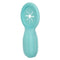 California Exotic Novelties Silicone Rechargeable Elite 12X Enhancer Vibrating Cock Ring - teal couples' toy with textured surface.
