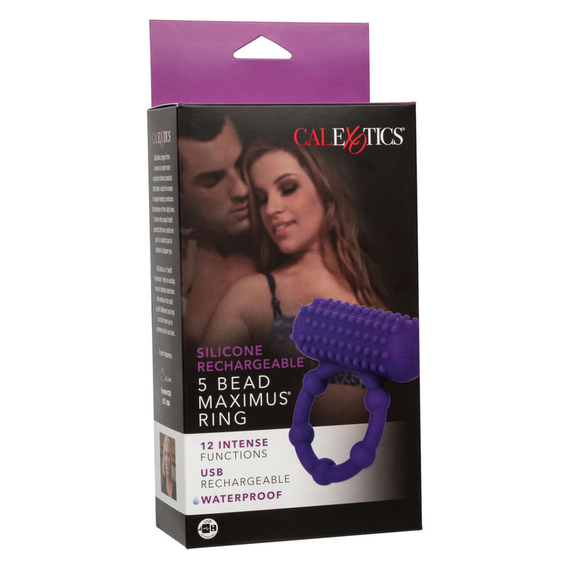 Silicone Rechargeable 5 Beads Maximus Ring