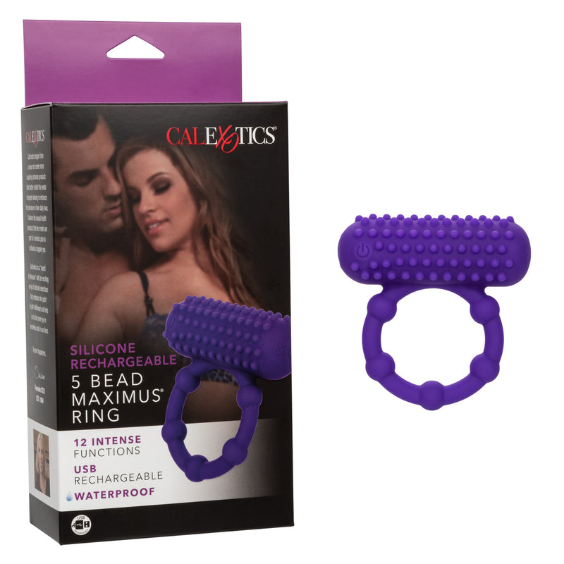 Silicone Rechargeable 5 Beads Maximus Ring