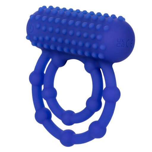 Silicone Rechargeable 10 Beads Maximus Ring Blue