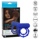Silicone Rechargeable 10 Beads Maximus Ring Blue