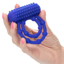 Silicone Rechargeable 10 Beads Maximus Ring Blue