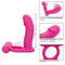 Silicone Rechargeable Double Diver Vibrating Cock Ring - Pleasure Toy