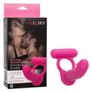 Silicone Rechargeable Double Diver Vibrating Cock Ring - Pleasure Toy