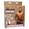 The Mail Man Love Doll packaging featuring a muscular shirtless male with premium molded features from California Exotic Novelties