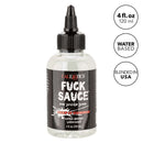 "Fuck Sauce 4 fl oz water-based personal lubricant for enhanced intimacy"