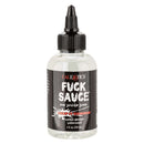 Bottle of Fuck Sauce Premium Water-Based Personal Lubricant by CalExotics, 4 fl oz, enhancing intimate experiences.