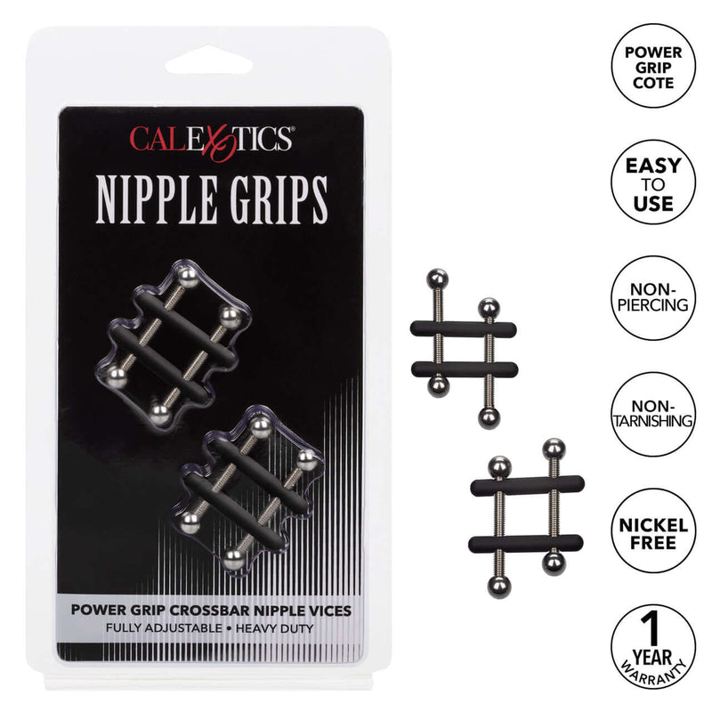 California Exotic Novelties Nipple Grips Power Grip Crossbar Vices at $23.99