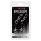 Silver Nipple Grips Weighted Tweezer Nipple Clamps packaging by California Exotic Novelties, adjustable for customizable experiences.