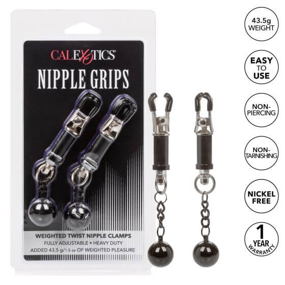 NIPPLE GRIPS WEIGHTED TWIST NIPPLE CLAMPS-5